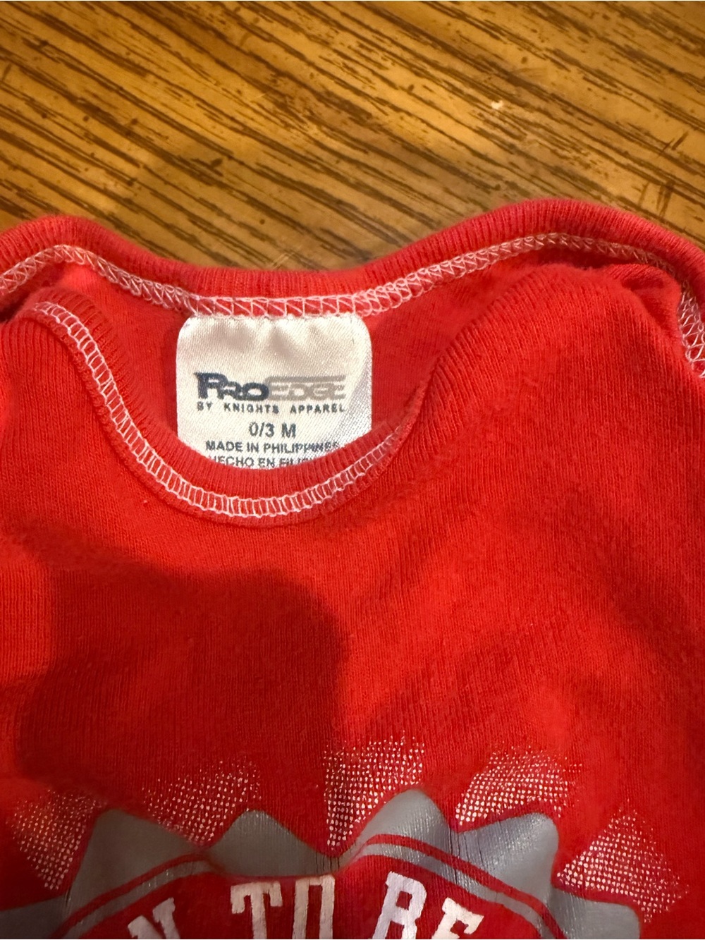 6 for $10 Born to Be an Ohio State Buckeye Red Baby One-Piece - Picture 2 of 2